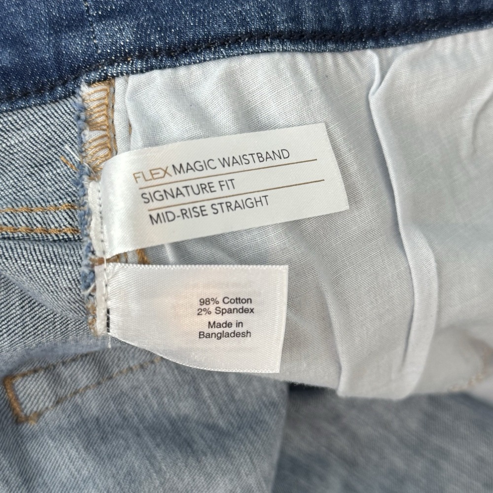 Lane Bryant Jeans Women's Plus Sz 26 Stretch Signature Fit Straight Mid Rise - Picture 13 of 16